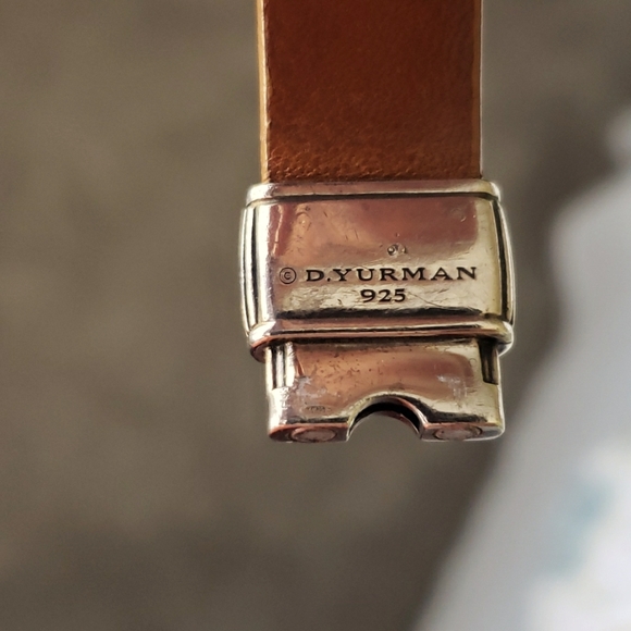 David Yurman .925 Sterling Vintage Leather Bracelet - Picture 4 of 11